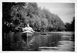 Physical Education History Prints: Canoeing
