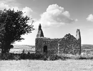 Capel Lligwy Chapel Print, Medieval Wales Ruins