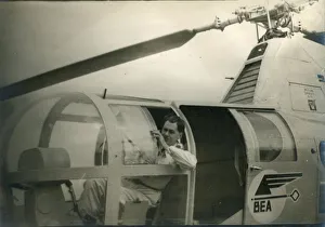 Capt John Theilmann in Sikorsky S-51, G-AKCU, of BEA, a? Capt John Theilmann in Sikorsky S-51, G-AKCU, of BEA, a?