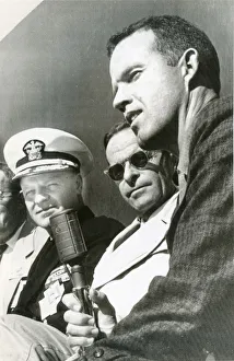 Capt Leroy Cooper, right, with Admiral Hills and Joachi? Capt Leroy Cooper, right, with Admiral Hills and Joachi?