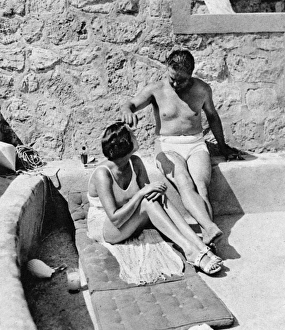 Captain and Mrs Woolf Barnato at Eden Roc Captain and Mrs Woolf Barnato at Eden Roc