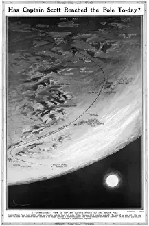 South Pole Expedition Prints: Has Captain Scott reached the Pole today?