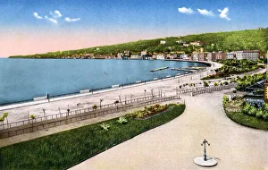 Via Caracciolo, a coastal road in Naples, Italy Via Caracciolo, a coastal road in Naples, Italy