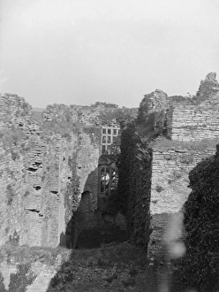Carew Castle from battlements, Pembrokeshire, South Wales Carew Castle from battlements, Pembrokeshire, South Wales