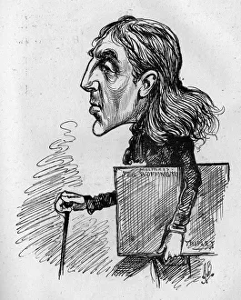Caricature of the actor-manager Sir Squire Bancroft Caricature of the actor-manager Sir Squire Bancroft