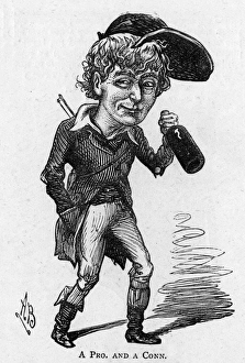 Caricature of the actor and playwright Dion Boucicault Caricature of the actor and playwright Dion Boucicault