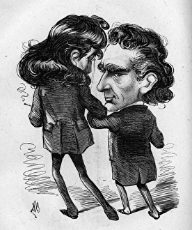 Caricature of the actors Edwin Booth and Henry Irving Caricature of the actors Edwin Booth and Henry Irving