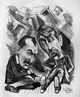 Caricature of Augustus Harris and Henry Pettitt Caricature of Augustus Harris and Henry Pettitt