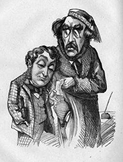 Caricature of David James and James Albery Caricature of David James and James Albery