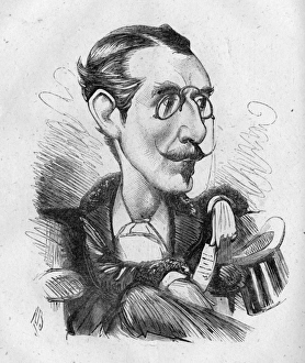 Caricature of Earl Dunraven, theatre patron Caricature of Earl Dunraven, theatre patron
