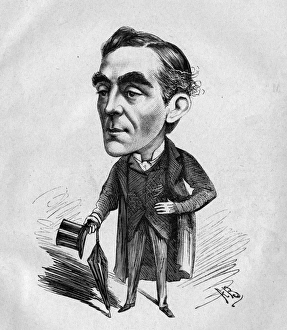 Caricature of Edward Royce, actor and stage manager Caricature of Edward Royce, actor and stage manager