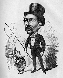 Caricature of George Sanger, circus proprietor Caricature of George Sanger, circus proprietor