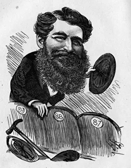 Caricature of Joseph Knight, drama critic and historian Caricature of Joseph Knight, drama critic and historian