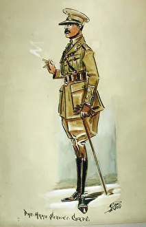 Caricature of a Lieutenant Colonel of the Army Service Corps Caricature of a Lieutenant Colonel of the Army Service Corps