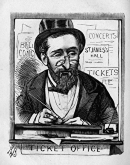 Caricature of Mr A Austin, St Jamess Hall, London Caricature of Mr A Austin, St Jamess Hall, London