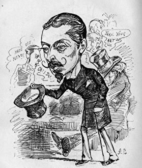 Caricature of Prince Leopold in Parliament Caricature of Prince Leopold in Parliament