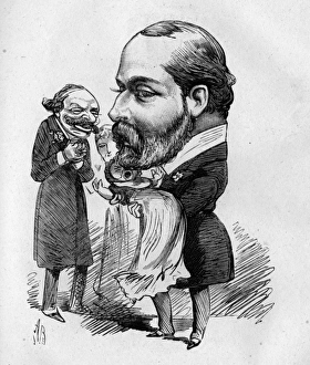 Caricature, Prince of Wales and Sir Julius Benedict Caricature, Prince of Wales and Sir Julius Benedict