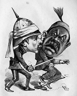 Caricature of Sir Garnet Wolseley and Ahmad Arabi Caricature of Sir Garnet Wolseley and Ahmad Arabi