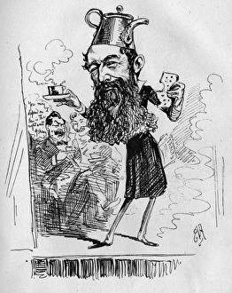 Caricature of Sir Wilfrid Lawson, Liberal politician Caricature of Sir Wilfrid Lawson, Liberal politician