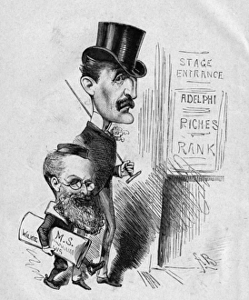 Caricature of Wilkie Collins and Edgar Bruce Caricature of Wilkie Collins and Edgar Bruce