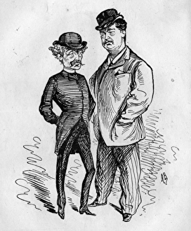 Caricatures of Alexander Henderson and H B Farnie Caricatures of Alexander Henderson and H B Farnie