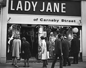 Carnaby Street Scene Print, London 1960s
