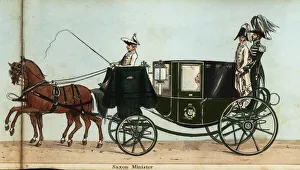 Carriage of the Saxon minister, M. de Gersdorff, in Carriage of the Saxon minister, M. de Gersdorff, in