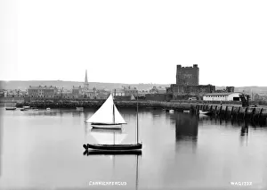 Carrickfergus Castle and Town Print, Northern Ireland