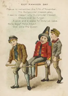 Guy Fawkes Night Prints: Carrying the Guy