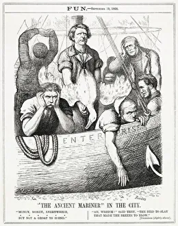 Cartoon, The Ancient Mariner in the City (financiers) Cartoon, The Ancient Mariner in the City (financiers)