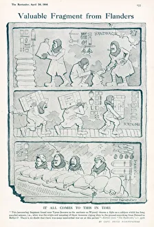 Cartoon by Bruce Bairnsfather in the style of Egyptian Hieroglyphs Cartoon by Bruce Bairnsfather in the style of Egyptian Hieroglyphs