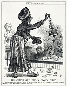 Cartoon, The Celebrated Indian Crown Trick (Disraeli) Cartoon, The Celebrated Indian Crown Trick (Disraeli)