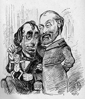 Cartoon, Disraeli and the Prince of Wales Cartoon, Disraeli and the Prince of Wales