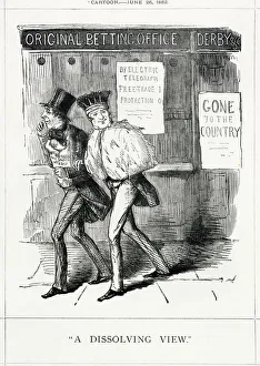 Cartoon, A Dissolving View (Disraeli and Derby) Cartoon, A Dissolving View (Disraeli and Derby)