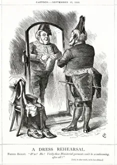 Cartoon, A Dress Rehearsal (John Bright) Cartoon, A Dress Rehearsal (John Bright)