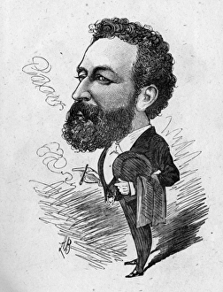 Cartoon, Edwin Villiers, theatre manager and actor Cartoon, Edwin Villiers, theatre manager and actor