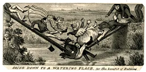 Cartoon - Going down to a watering place Cartoon - Going down to a watering place