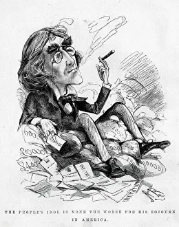 Cartoon, Henry Irving's return from America Cartoon, Henry Irving's return from America