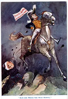 Cartoon, Our Joe Rides the High Horse Cartoon, Our Joe Rides the High Horse