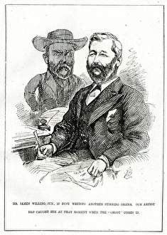 Cartoon, Mr James Willing and the Ghost Cartoon, Mr James Willing and the Ghost