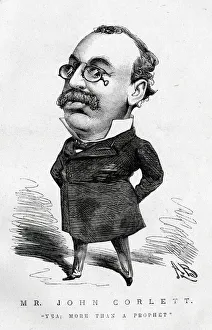 Cartoon, Mr John Corlett, Sporting Times editor Cartoon, Mr John Corlett, Sporting Times editor