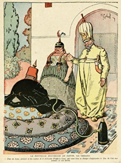 Cartoon, The New Dance Mistress, WW1 Cartoon, The New Dance Mistress, WW1