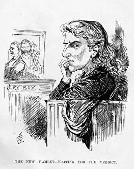 Cartoon, The New Hamlet - Waiting for the Verdict Cartoon, The New Hamlet - Waiting for the Verdict