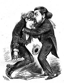 Cartoon, Oscar Wilde and William Wilde Cartoon, Oscar Wilde and William Wilde