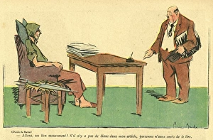 Cartoon, Press censorship in wartime, WW1 Cartoon, Press censorship in wartime, WW1