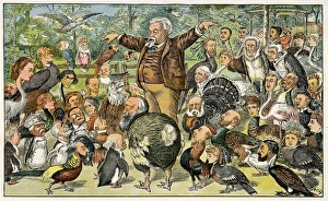Cartoon, satire on the British government Cartoon, satire on the British government