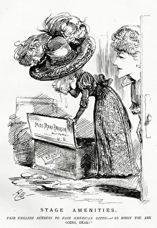 Cartoon, Stage Amenities, Mary Anderson Cartoon, Stage Amenities, Mary Anderson