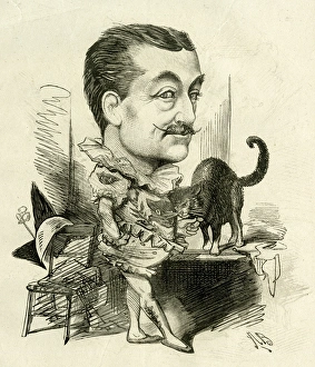 Cartoon, Tom Lovell, clown performer Cartoon, Tom Lovell, clown performer
