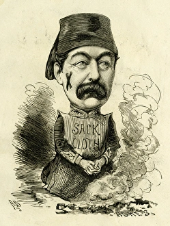 Cartoon, Valentine Baker, British soldier Cartoon, Valentine Baker, British soldier