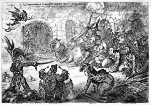James Gillray Cartoons Prints: Cartoon, Westminster Conscripts under the Training Act